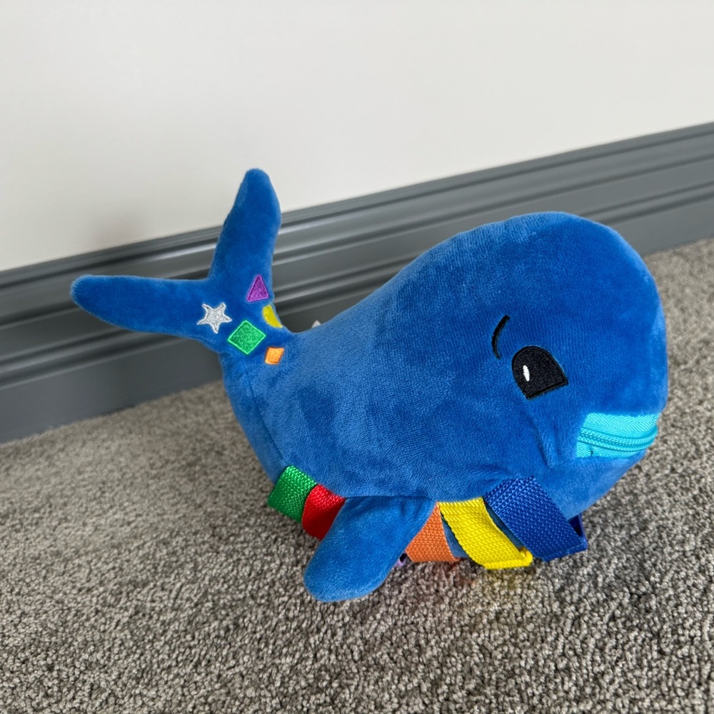 Blue Plush Whale Toy